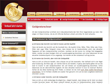 Tablet Screenshot of goldpreisrechner.com